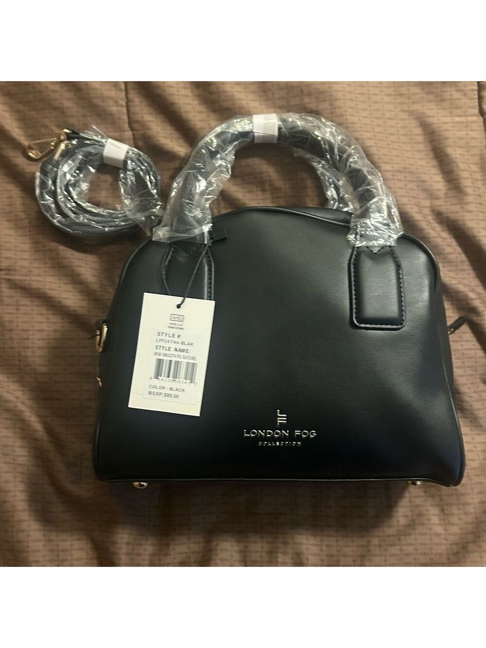 London Fog Black satchel - Picture 1 of 9